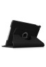 Apple iPad 2/3/4 360 Rotaing Pu Leather with Viewing Stand Plus Free Stylus Case Cover for Apple iPad 2-Black